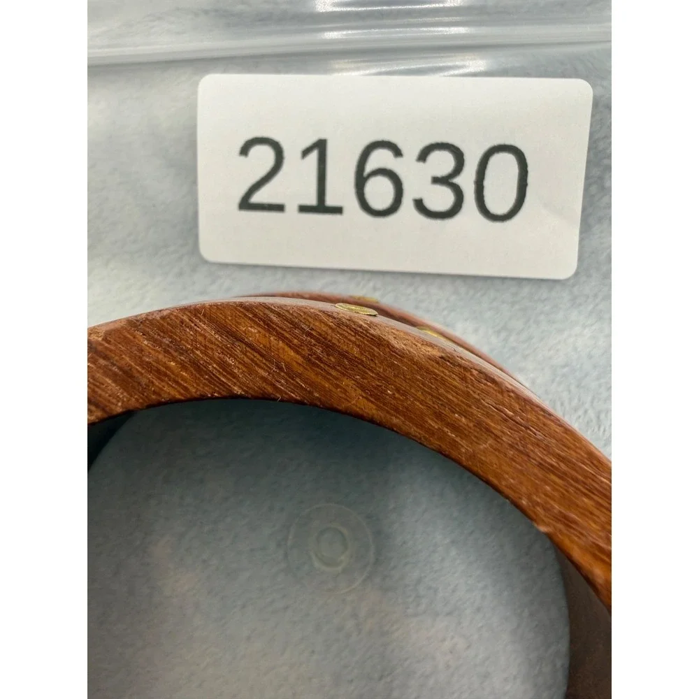 Vintage Wood Bangle Bracelet‎ 8.5